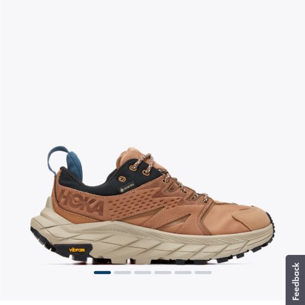 HOKA Women’s Anacapa Low Hiking Boot - Tiger’s Eye Black (brown color)